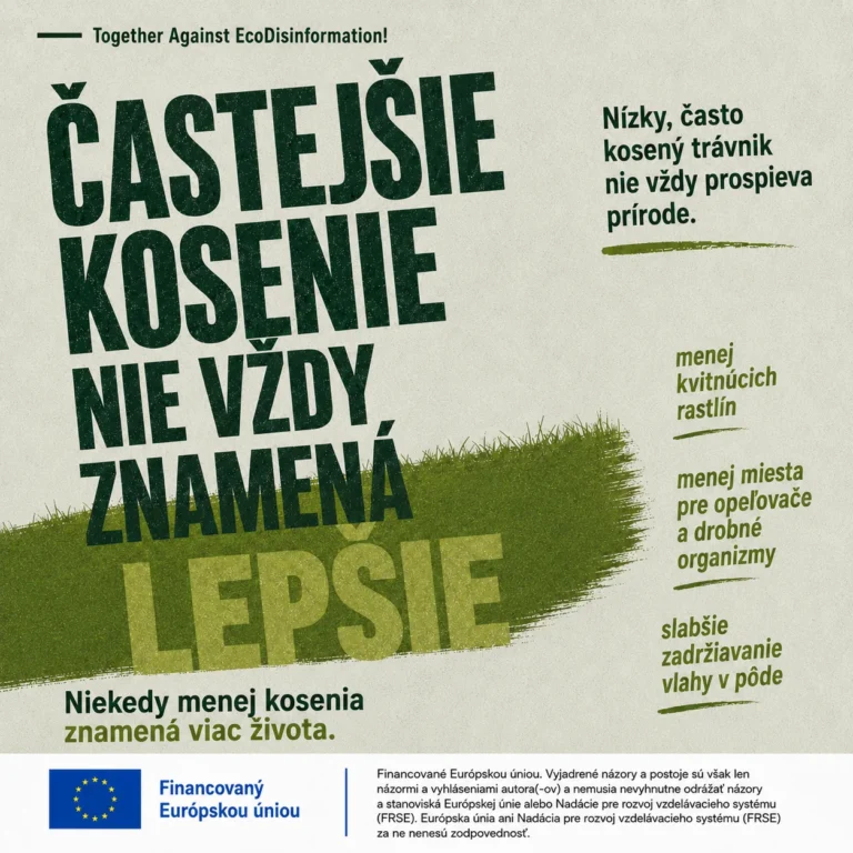 Informačný banner: častejšie kosenie nie vždy znamená lepšie