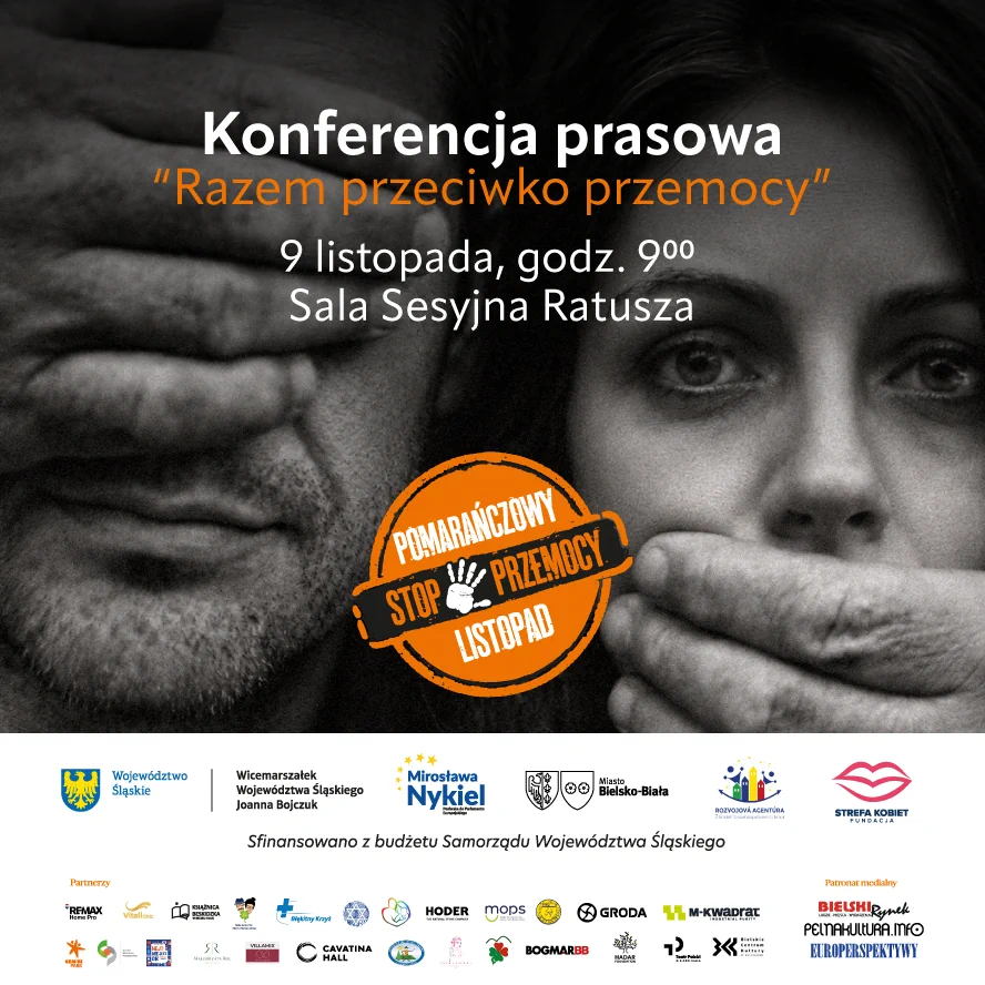 Poľský plagát konferencie Razem przeciwko przemocy.